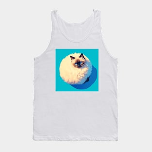 Blue Gaze Fluff: Ragdoll Serenity Tank Top